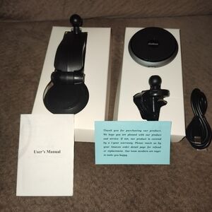 doeboe Wireless Dash and Vent Car Charger Mount 15W Compatible with Mag